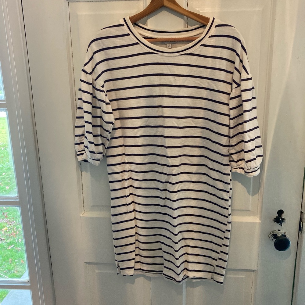 Striped mini dress